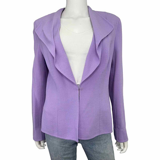 ESCADA Lilac New Wool Jacket, front view