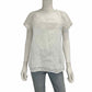 Talbots White Embroidered Eyelet Top Size S