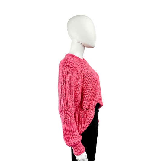 Loft Oversized Knit Pink Sweater Size M